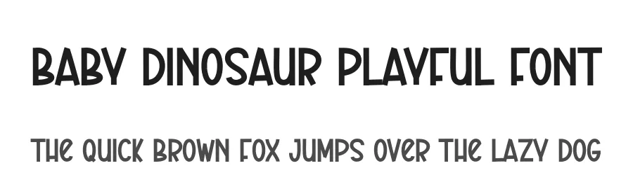 Baby Dinosaur Playful Font by andikastudio — Display Font