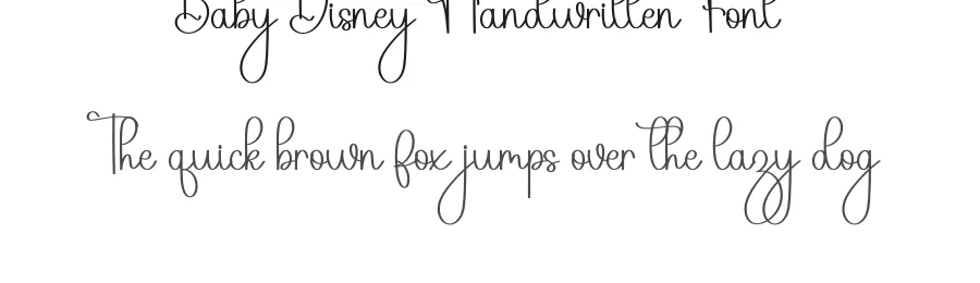 Baby Disney Handwritten Font by inermediaSTUDIO — Script Handwritten Font