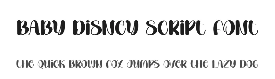 Baby Disney Script Font by andikastudio — Display Font