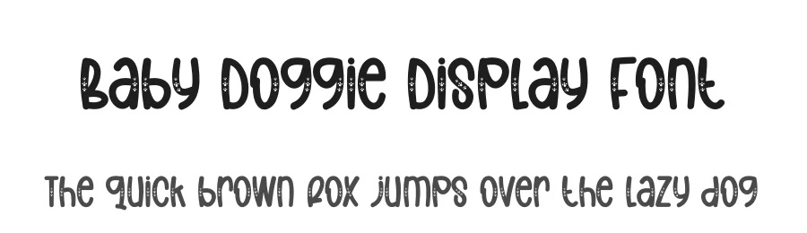 Baby Doggie Display Font by creativeletter β Display Font