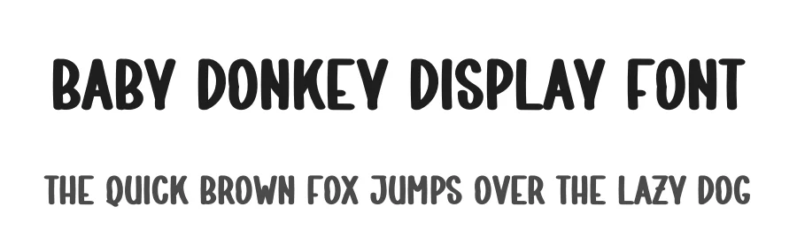 Baby Donkey Display Font by creativeletter — Display Font