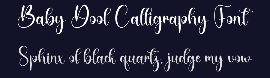 Baby Dool Calligraphy Font by creativeletter — Script Handwritten Font — thumbnail 2