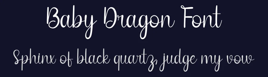 Baby Dragon Font by CREATIVE STUDIO — Script Handwritten Font — thumbnail 2