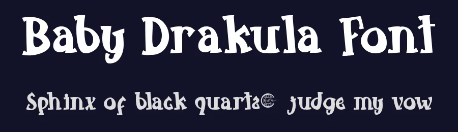 Baby Drakula Font by RaisProject — Display Font — thumbnail 2