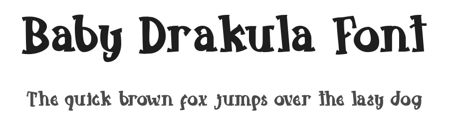 Baby Drakula Font by RaisProject — Display Font