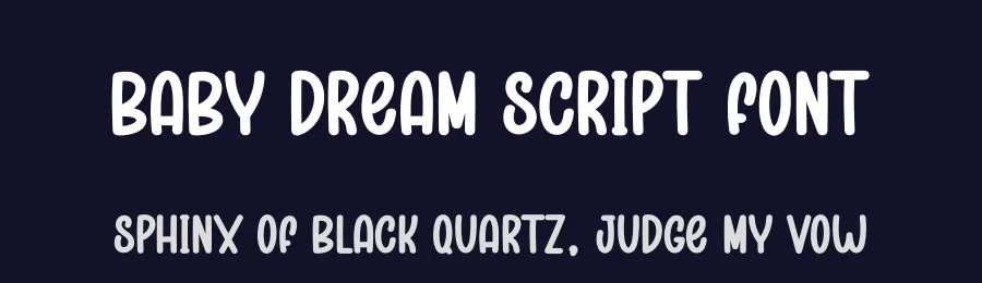 Baby Dream Script Font by creativeletter — Display Font — thumbnail 2
