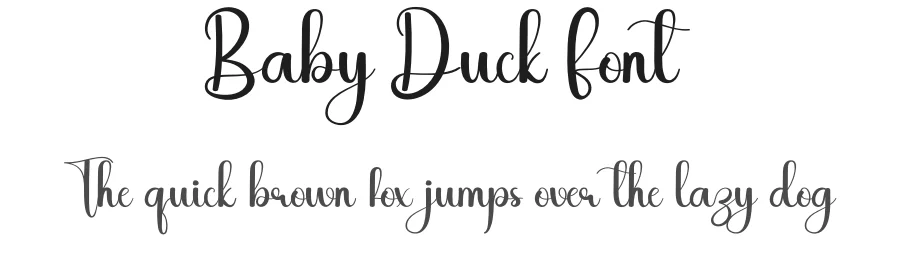 Baby Duck Font by andikastudio — Script Handwritten Font