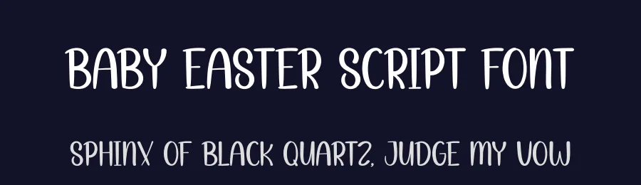 Baby Easter Script Font by creativeletter — Display Font — thumbnail 2