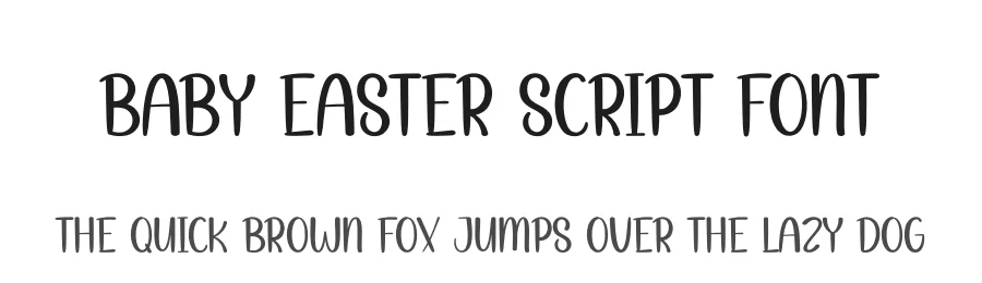 Baby Easter Script Font by creativeletter — Display Font