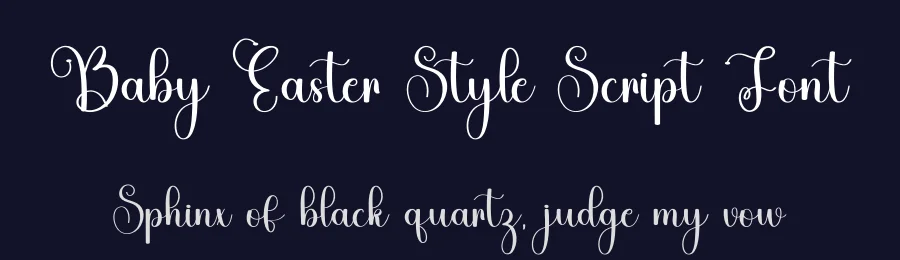 Baby Easter Style Script Font by freshtypeink — Script Handwritten Font — thumbnail 2