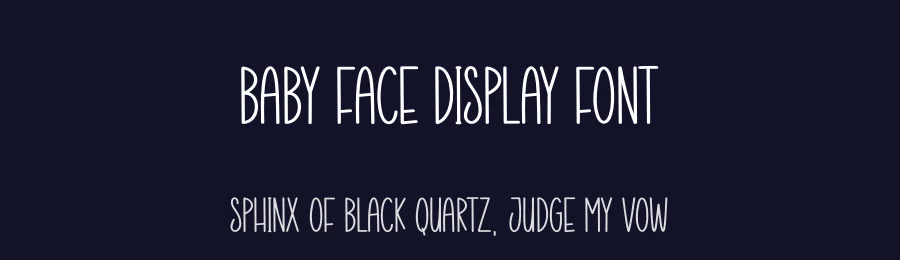 Baby Face Display Font by creativeletter — Display Font — thumbnail 2