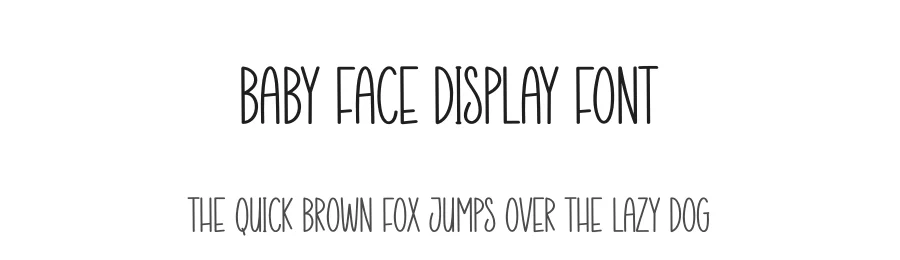 Baby Face Display Font by creativeletter — Display Font