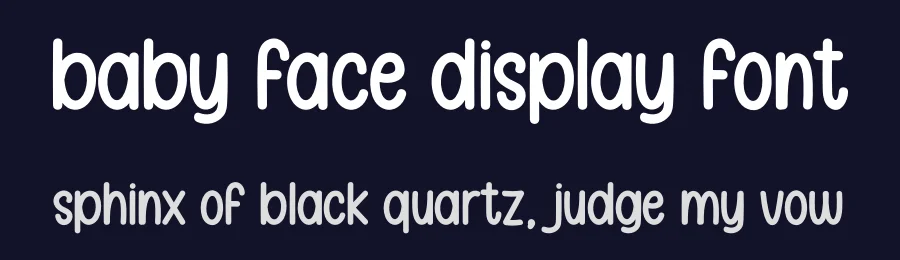 Baby Face Display Font by andikastudio — Display Font — thumbnail 2