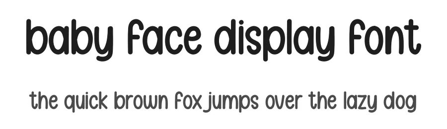 Baby Face Display Font by andikastudio — Display Font