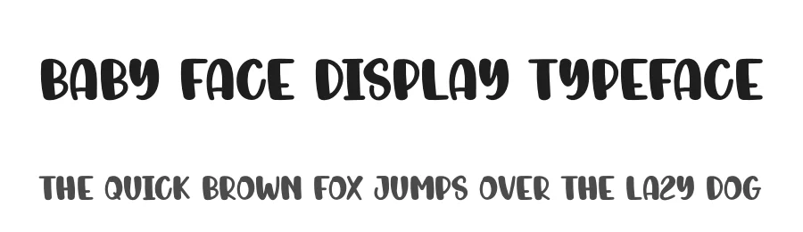 Baby Face Display Typeface by creativeletter — Display Font