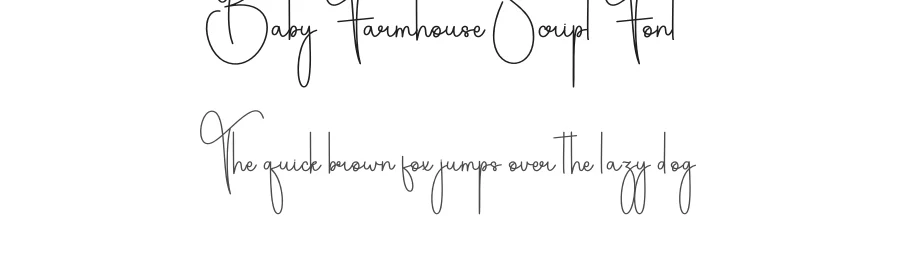 Baby Farmhouse Script Font by andikastudio — Script Handwritten Font