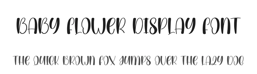 Baby Flower Display Font by creativeletter — Display Font