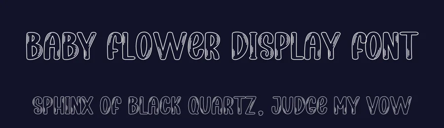 Baby Flower Display Font by creativeletter — Display Font — thumbnail 2