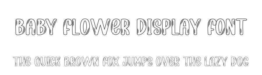 Baby Flower Display Font by creativeletter — Display Font