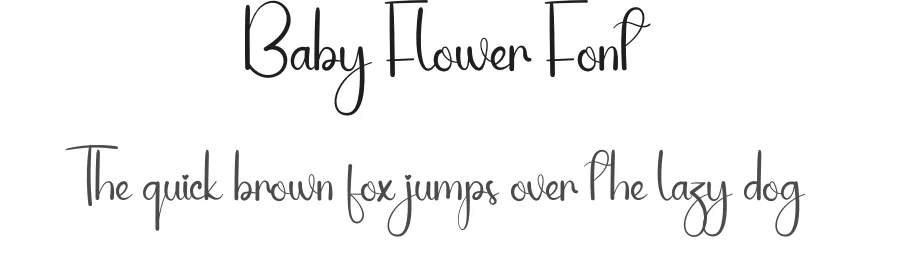Baby Flower Font by andikastudio — Script Handwritten Font