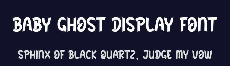 Baby Ghost Display Font by andikastudio — Display Font — thumbnail 2