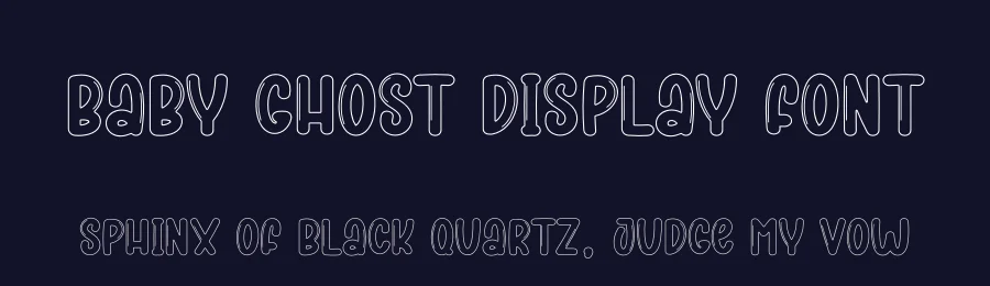 Baby Ghost Display Font by creativeletter — Display Font — thumbnail 2