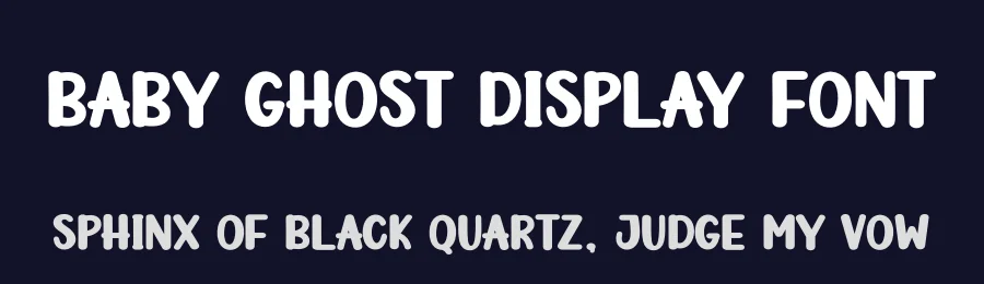 Baby Ghost Display Font by andikastudio — Display Font — thumbnail 2