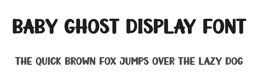 Baby Ghost Display Font by andikastudio — Display Font