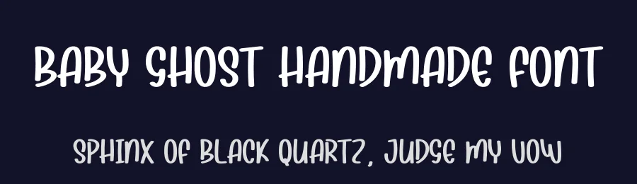 Baby Ghost Handmade Font by creativeletter — Display Font — thumbnail 2