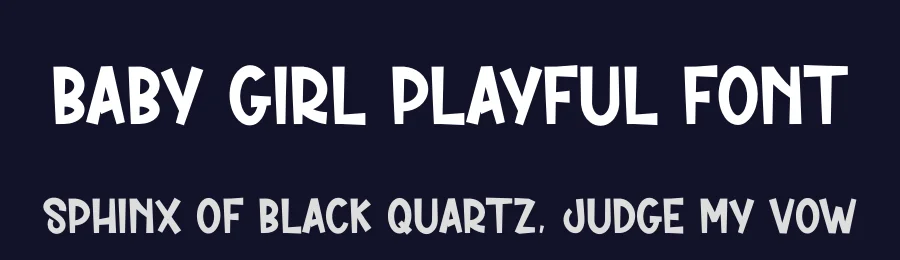 Baby Girl Playful Font by creativeletter — Display Font — thumbnail 2
