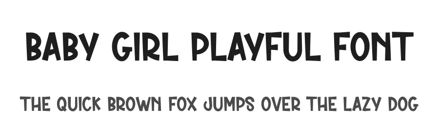 Baby Girl Playful Font by creativeletter — Display Font