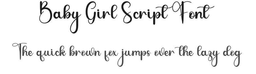 Baby Girl Script Font by andikastudio — Script Handwritten Font