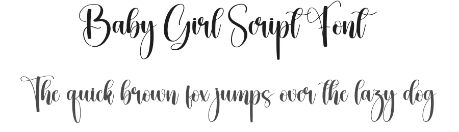 Baby Girl Script Font by creativeletter — Script Handwritten Font