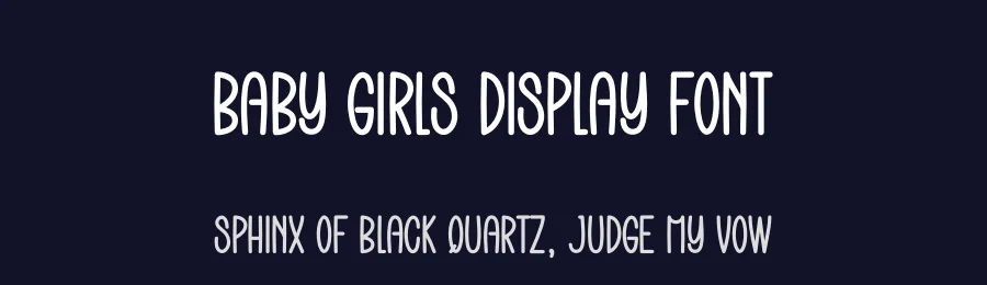 Baby Girls Display Font by creativeletter — Display Font — thumbnail 2