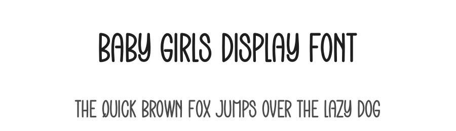 Baby Girls Display Font by creativeletter — Display Font