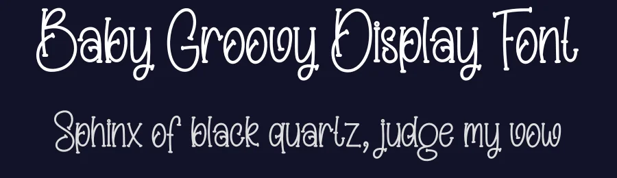 Baby Groovy Display Font by creativeletter — Display Font — thumbnail 2