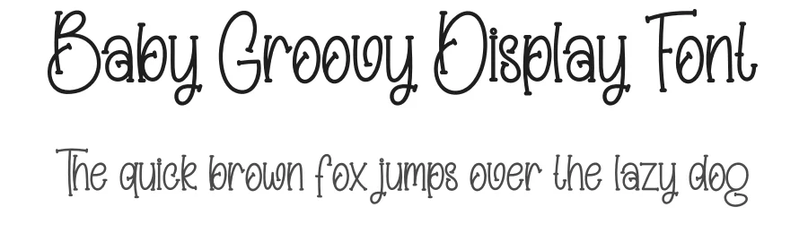 Baby Groovy Display Font by creativeletter — Display Font