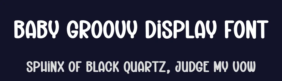 Baby Groovy Display Font by creativeletter — Display Font — thumbnail 2
