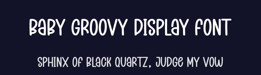 Baby Groovy Display Font by creativeletter — Display Font — thumbnail 2