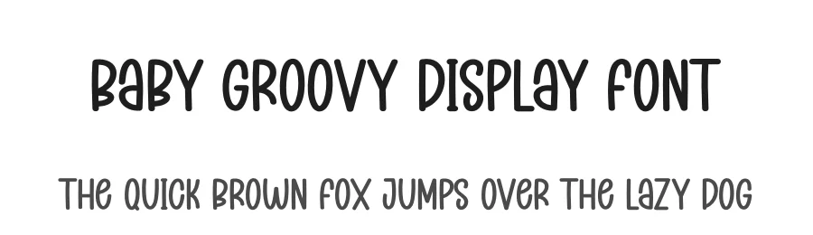 Baby Groovy Display Font by creativeletter — Display Font