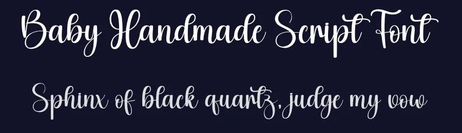 Baby Handmade Script Font by creativeletter — Script Handwritten Font — thumbnail 2