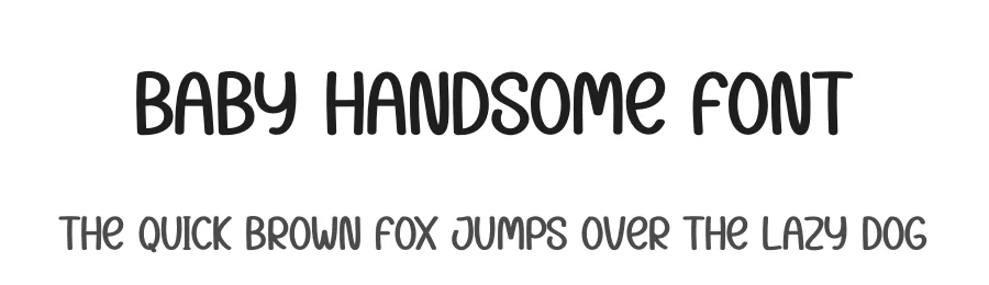 Baby Handsome Font by Berkah Shop — Display Font