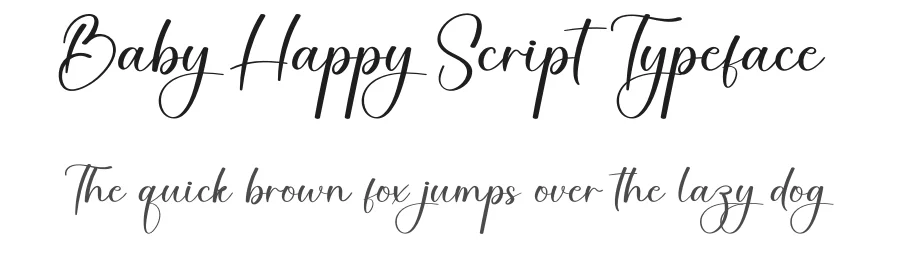 Baby Happy Script Typeface by creativeletter — Script Handwritten Font