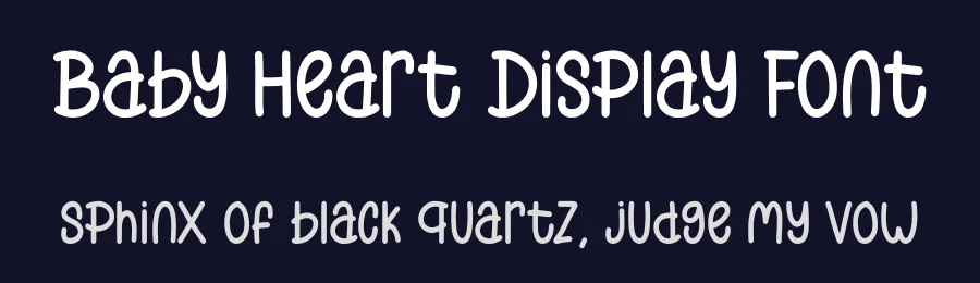 Baby Heart Display Font by Craftedtype — Decorative Font — thumbnail 2