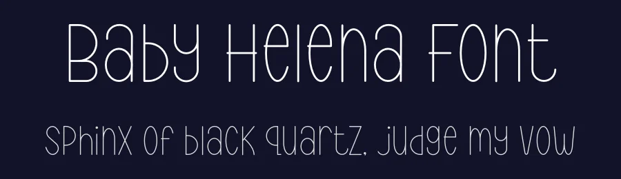 Baby Helena Font by Manlogs Studio — Decorative Font — thumbnail 2