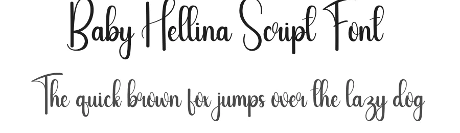 Baby Hellina Script Font by andikastudio — Script Handwritten Font