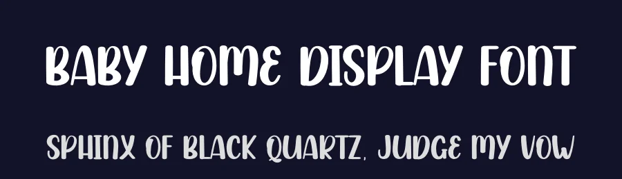 Baby Home Display Font by andikastudio — Display Font — thumbnail 2