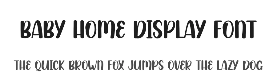 Baby Home Display Font by andikastudio — Display Font