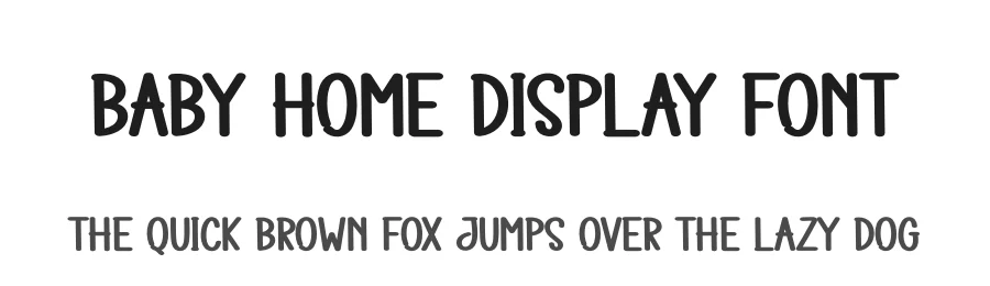 Baby Home Display Font by creativeletter — Display Font