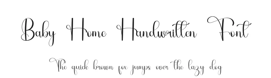 Baby Home Handwritten Font by inermediaSTUDIO — Script Handwritten Font